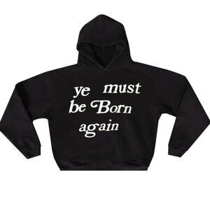 Ye Must Be Born Again Hooded Sweatshirt 'Black' Cactus Plant Flea Market